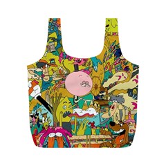 Cartoon Wallpapers Full Print Recycle Bag (m)