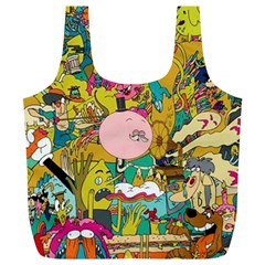 Cartoon Wallpapers Full Print Recycle Bag (xl)