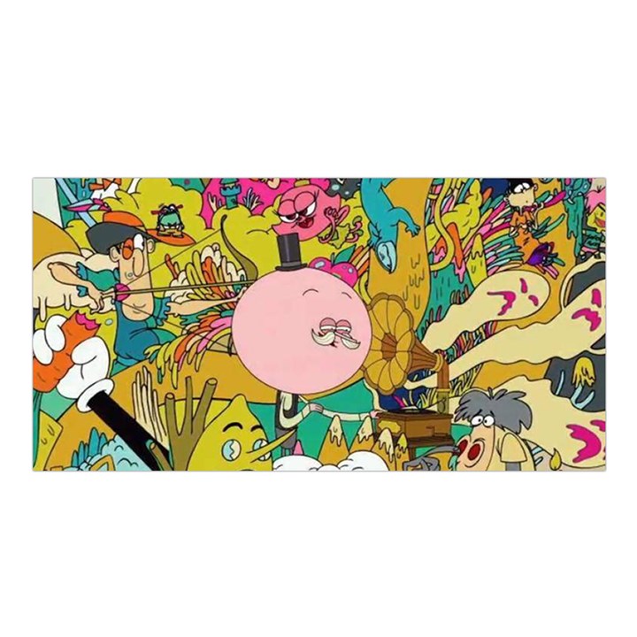 Cartoon Wallpapers Satin Shawl 45  x 80 