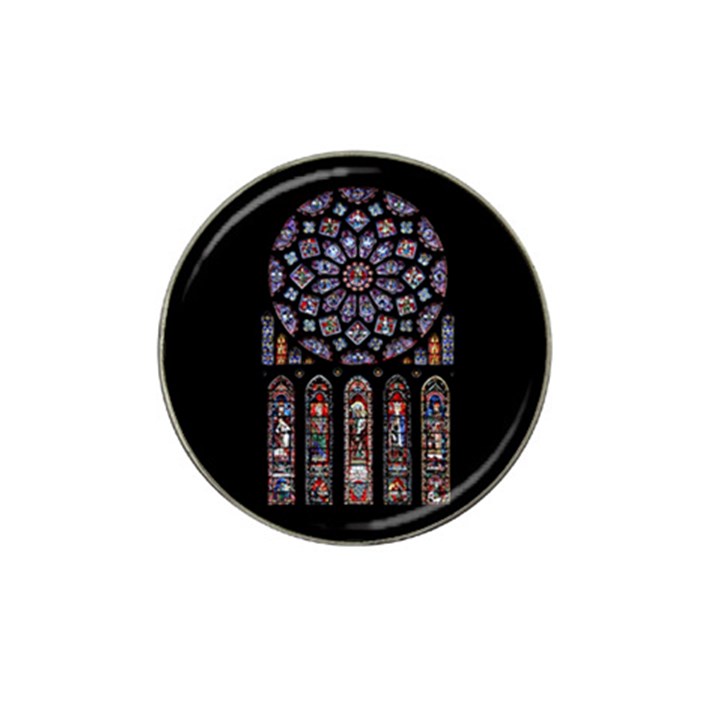 Chartres Cathedral Notre Dame De Paris Amiens Cath Stained Glass Hat Clip Ball Marker