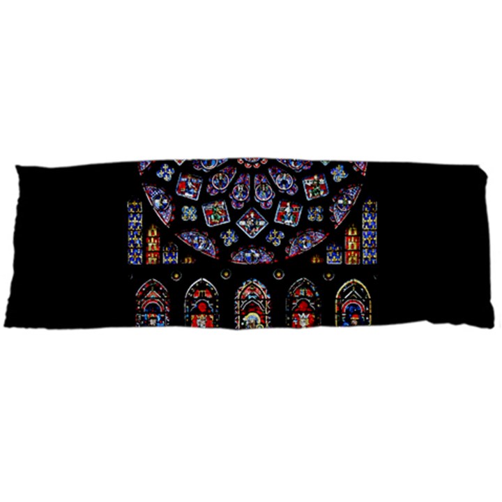 Chartres Cathedral Notre Dame De Paris Amiens Cath Stained Glass Body Pillow Case Dakimakura (Two Sides)