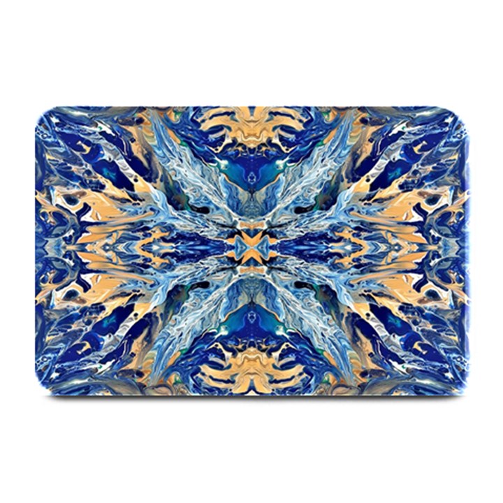 Cobalt on gold Plate Mats