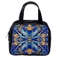 Cobalt on gold Classic Handbag (One Side)