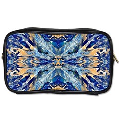 Cobalt on gold Toiletries Bag (Two Sides)