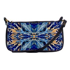 Cobalt on gold Shoulder Clutch Bag