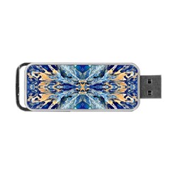 Cobalt on gold Portable USB Flash (Two Sides)