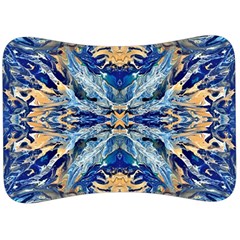 Cobalt on gold Velour Seat Head Rest Cushion