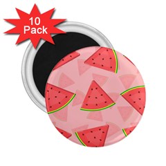 Background Watermelon Pattern Fruit 2 25  Magnets (10 Pack)  by Wegoenart