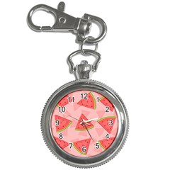 Background Watermelon Pattern Fruit Key Chain Watches by Wegoenart