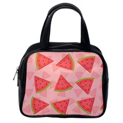 Background Watermelon Pattern Fruit Classic Handbag (one Side) by Wegoenart