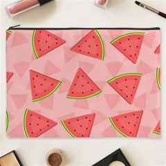 Background Watermelon Pattern Fruit Cosmetic Bag (xxxl) by Wegoenart