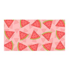 Background Watermelon Pattern Fruit Satin Wrap 35  X 70  by Wegoenart