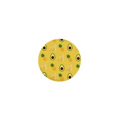 Pineapple Banana Fruit Pattern 1  Mini Buttons by Wegoenart