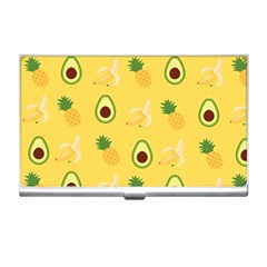 Pineapple Banana Fruit Pattern Business Card Holder by Wegoenart