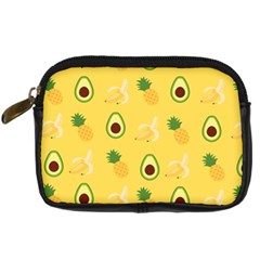 Pineapple Banana Fruit Pattern Digital Camera Leather Case by Wegoenart