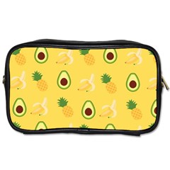 Pineapple Banana Fruit Pattern Toiletries Bag (two Sides) by Wegoenart