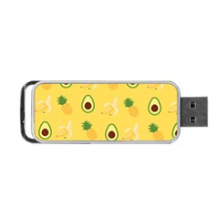 Pineapple Banana Fruit Pattern Portable Usb Flash (two Sides) by Wegoenart