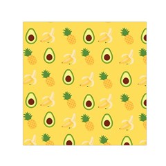 Pineapple Banana Fruit Pattern Square Satin Scarf (30  X 30 ) by Wegoenart