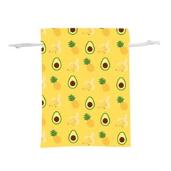 Pineapple Banana Fruit Pattern Lightweight Drawstring Pouch (m) by Wegoenart