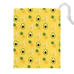 Pineapple Banana Fruit Pattern Drawstring Pouch (4xl) by Wegoenart