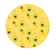 Pineapple Banana Fruit Pattern Mini Round Pill Box (pack Of 5) by Wegoenart