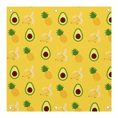 Pineapple Banana Fruit Pattern Banner And Sign 3  X 3 