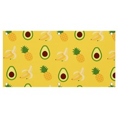 Pineapple Banana Fruit Pattern Banner And Sign 4  X 2 