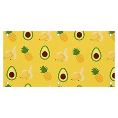 Pineapple Banana Fruit Pattern Banner And Sign 6  X 3 