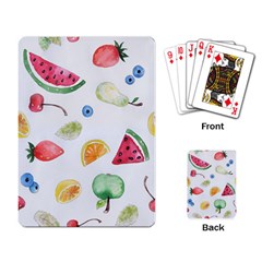 Fruit Summer Vitamin Watercolor Playing Cards Single Design (Rectangle)