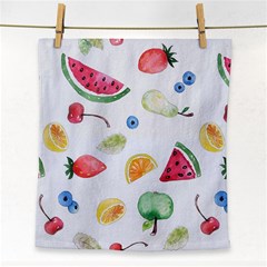 Fruit Summer Vitamin Watercolor Face Towel