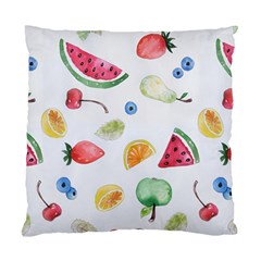 Fruit Summer Vitamin Watercolor Standard Cushion Case (one Side) by Wegoenart