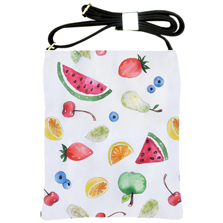 Fruit Summer Vitamin Watercolor Shoulder Sling Bag