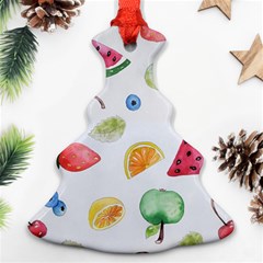 Fruit Summer Vitamin Watercolor Ornament (Christmas Tree) 