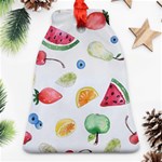 Fruit Summer Vitamin Watercolor Bell Ornament (Two Sides) Front