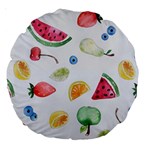 Fruit Summer Vitamin Watercolor Large 18  Premium Round Cushions Front