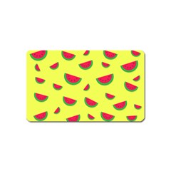 Watermelon Pattern Wallpaper Magnet (name Card) by Wegoenart