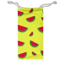 Watermelon Pattern Wallpaper Jewelry Bag by Wegoenart