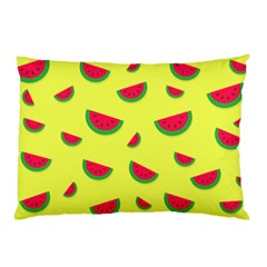 Watermelon Pattern Wallpaper Pillow Case by Wegoenart