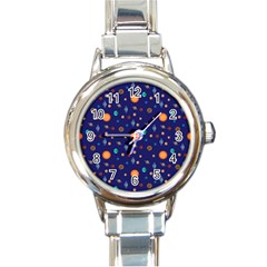 Space Sun Mercury Venus Earth Planet Galaxy Round Italian Charm Watch by Wegoenart