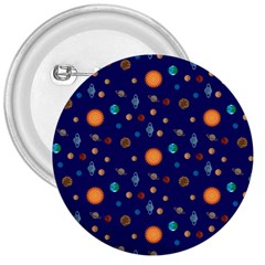 Space Sun Mercury Venus Earth Planet Galaxy 3  Buttons by Wegoenart