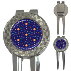 Space Sun Mercury Venus Earth Planet Galaxy 3-in-1 Golf Divots by Wegoenart