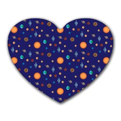 Space Sun Mercury Venus Earth Planet Galaxy Heart Mousepads by Wegoenart