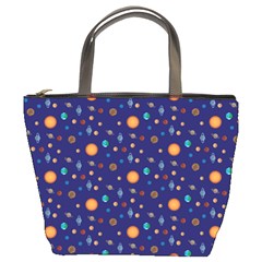 Space Sun Mercury Venus Earth Planet Galaxy Bucket Bag by Wegoenart