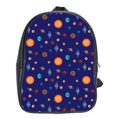 Space Sun Mercury Venus Earth Planet Galaxy School Bag (xl) by Wegoenart