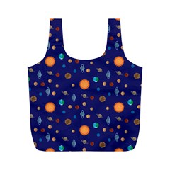 Space Sun Mercury Venus Earth Planet Galaxy Full Print Recycle Bag (m) by Wegoenart