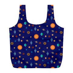 Space Sun Mercury Venus Earth Planet Galaxy Full Print Recycle Bag (l) by Wegoenart