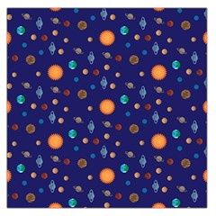 Space Sun Mercury Venus Earth Planet Galaxy Square Satin Scarf (36  X 36 ) by Wegoenart