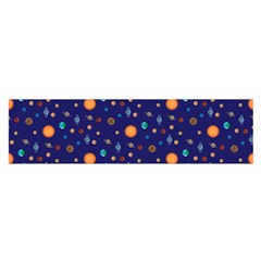 Space Sun Mercury Venus Earth Planet Galaxy Oblong Satin Scarf (16  X 60 ) by Wegoenart