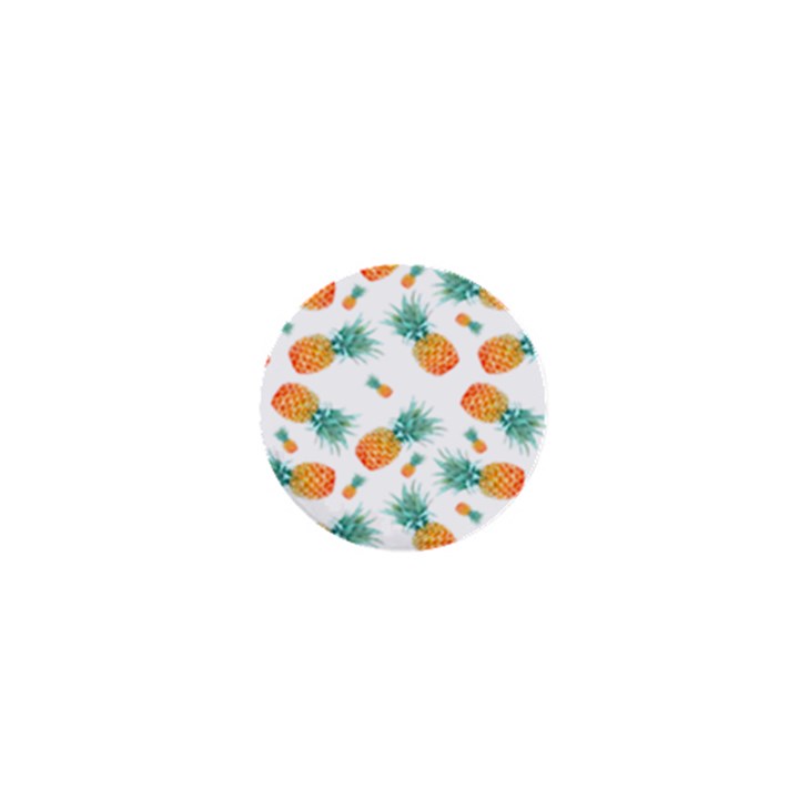 Pineapple Background Pattern Fruit 1  Mini Magnets