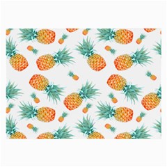 Pineapple Background Pattern Fruit Large Glasses Cloth by Wegoenart